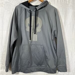 Marvel Hoodie XL Gray Punisher Waffle Sweatshirt